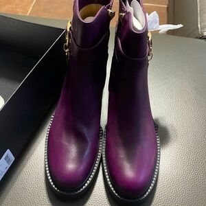 Brand new purple coach boots size 8.5